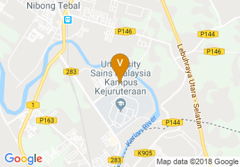 map of Universiti Sains Malaysia