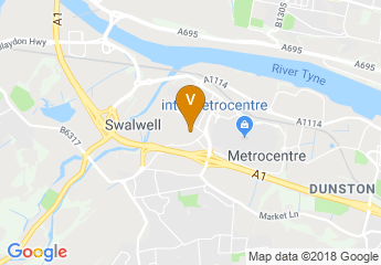 map of Newcastle Gateshead Marriott Hotel MetroCentre