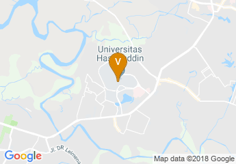 map of Universitas Hasanuddin