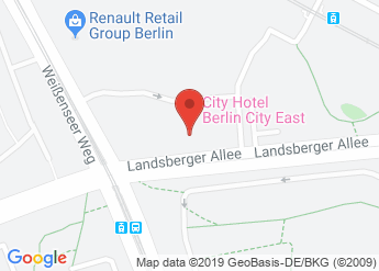 map of Holiday Inn Berlin City East-Landsberger