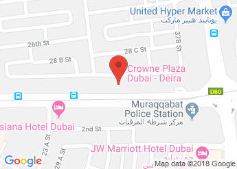 map of Crowne Plaza Dubai - Deira