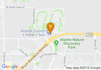 map of Aliante Casino + Hotel + Spa