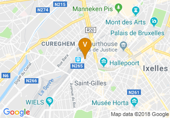 map of Park Inn by Radisson Brussels Midi