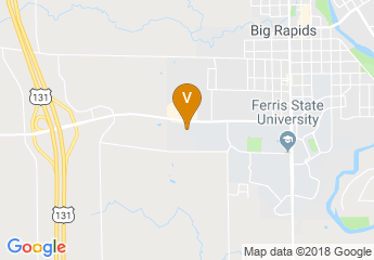 map of Holiday Inn Big Rapids