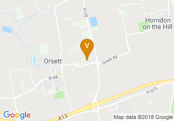 map of Orsett Hall Hotel