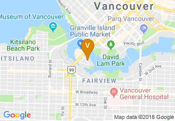 map of Emily Carr University of Art + Design