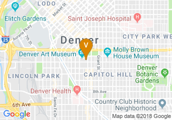 map of Denver Central Library