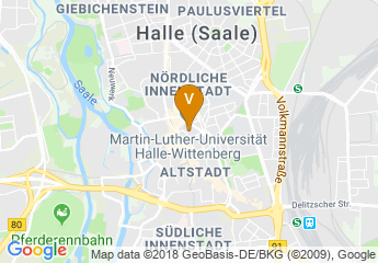 map of Martin-Luther-University Halle-Wittenberg