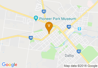 map of Dalby Showgrounds