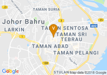map of Holiday Villa Johor Bahru City Centre