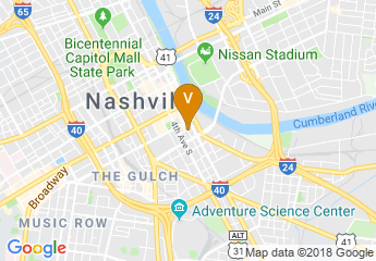 map of Hyatt Place Nashville Downtown