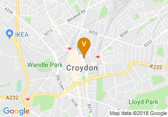 map of Jurys Inn Croydon