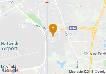 map of Hilton London Gatwick Airport