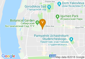map of Tomskiy politekhnicheskiy universitet