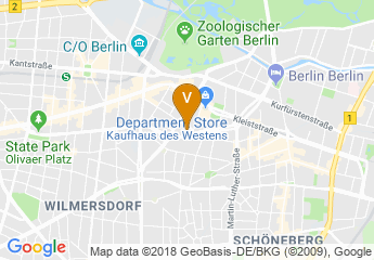 map of Scandic Berlin Kurfürstendamm