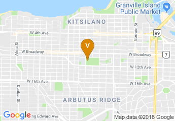map of Kitsilano Ice Rink