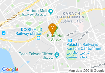 map of Marriot Hotel KARACHI