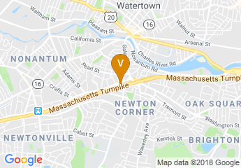 map of Crowne Plaza Boston - Newton
