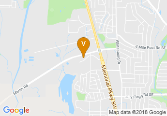 map of Hilton Garden Inn Huntsville South/Redstone Arsenal