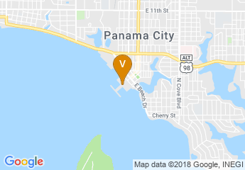 map of Panama City Marina