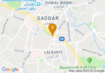 map of Pearl Continental Hotel
