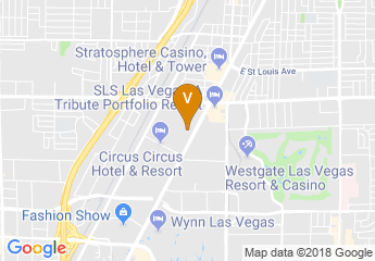 map of Hilton Grand Vacations on the Boulevard