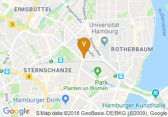 map of Mercure Hotel Hamburg Mitte