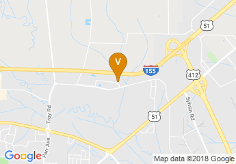 map of Dyer County Fair Association