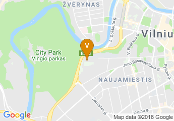 map of Crowne Plaza Vilnius
