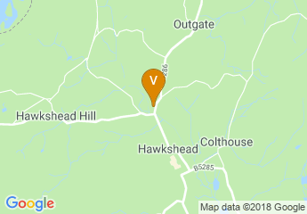 map of Hawkshead Hall