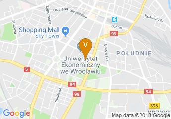 map of Wroclaw University of Economics