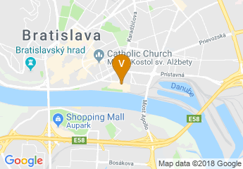 map of Sheraton Bratislava Hotel
