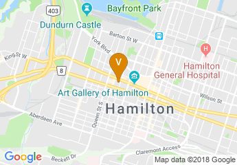 map of Staybridge Suites Hamilton - Downtown