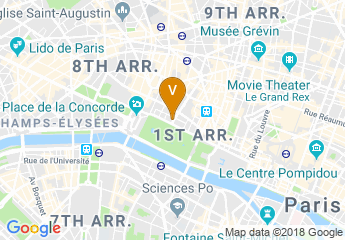 map of Westin Paris