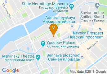 map of Renaissance St. Petersburg Baltic Hotel