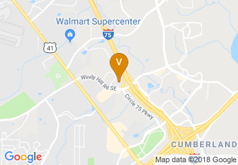 map of DoubleTree by Hilton Hotel Atlanta - Marietta