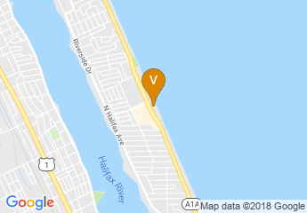 map of Hilton Garden Inn Daytona Beach Oceanfront