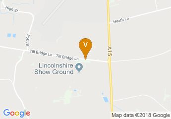 map of Lincolnshire Showground GATE 5