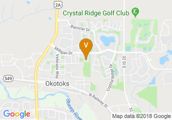 map of Okotoks Recreation Centre