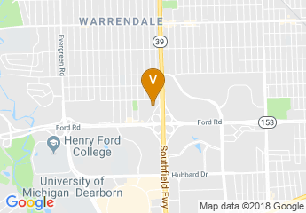 map of DoubleTree by Hilton Hotel Detroit - Dearborn