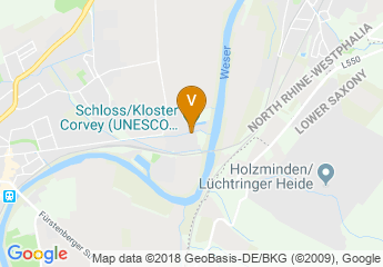 map of Schloss/Kloster Corvey (UNESCO Weltkulturerbe)