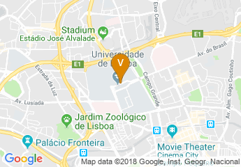 map of School of Arts and Humanities, University of Lisbon