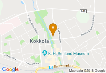 map of Kokkolan Urheilutalo Oy
