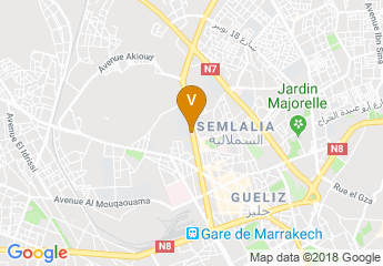 map of Université Cadi Ayyad (Présidence, Marrakech)