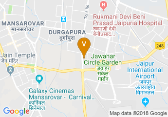 map of Radisson Blu Jaipur
