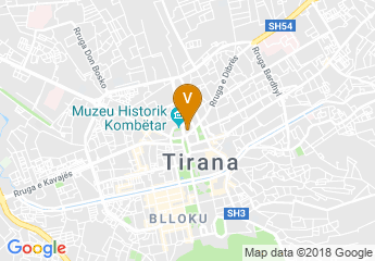 map of Tirana International Hotel