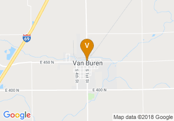 map of Van Buren Popcorn Festival