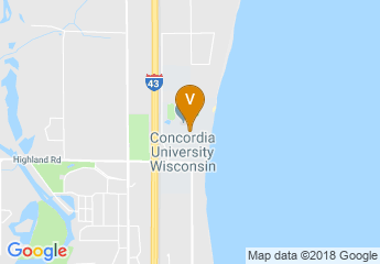 map of Concordia University Wisconsin