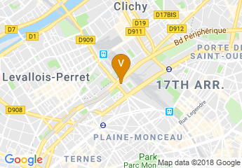 map of Hotel Novotel Paris 17