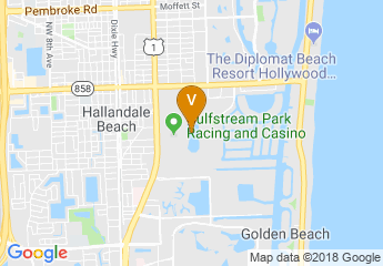 map of Gulfstream Park Racing and Casino